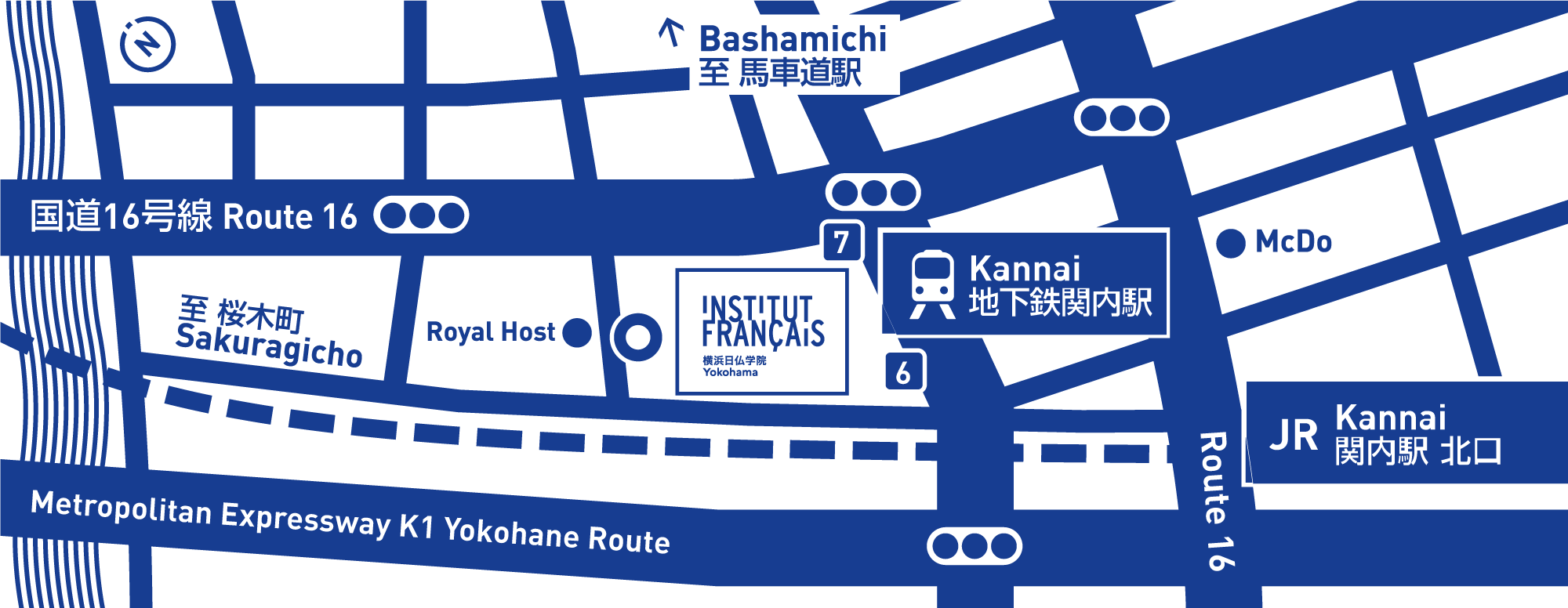 横浜日仏学院地図